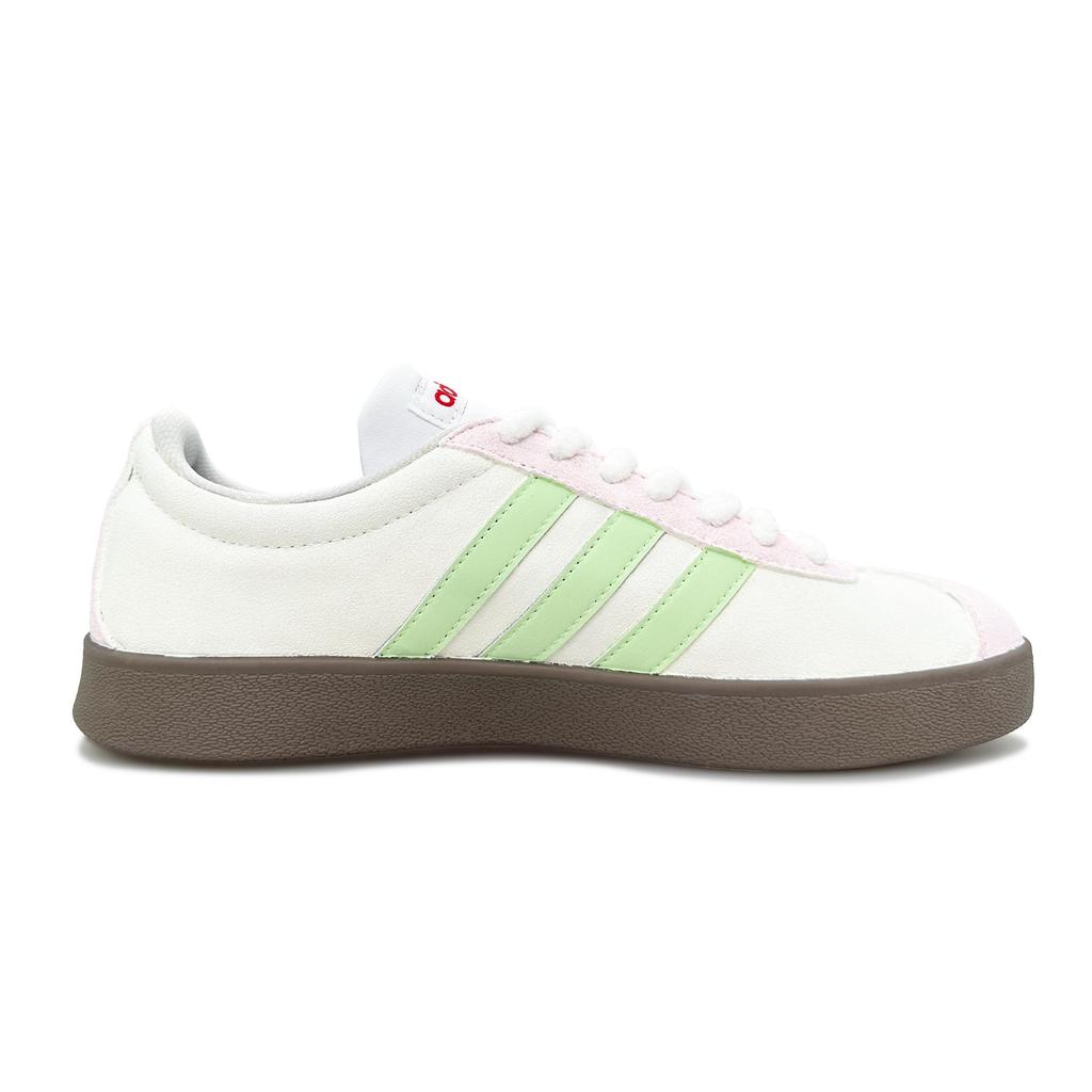Adidas VL COURT 2.0 Haruno Spring Tea Slip Resistant Abrasion Resistant Low top Skateboard Shoes Unisex White Green JS3003(Team879-)
