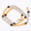 Dot Quartz Aventurine Chalcedony Gemstone Beads Necklace 3-14 Mm 18" UB-8130 UB-8130