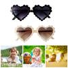 2x Children Boy Girl Plastic Sunglasses Heart Shaped Glasses UV400 Black Beige