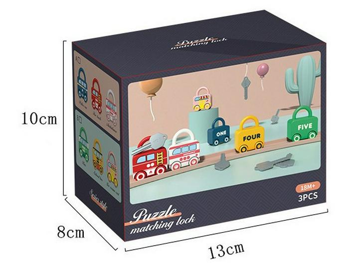 Sliding Toy Car - Educational Padlock Vehicle for Kids