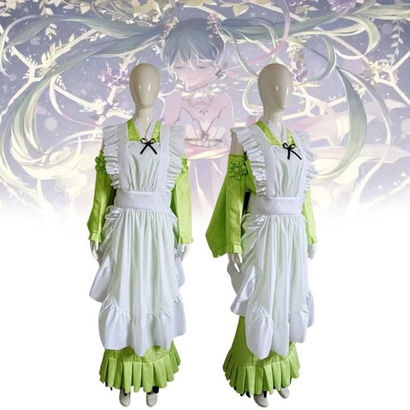 Cosplay Hatsune Miku Matcha Suit For Womens Stylish Comfortable Party Halloween