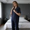 Summer New High-end Sleepwear for Women - Simple Short-sleeved Pants with Loose Fit, Suitable for Wearing Outside, Home Wear Set.