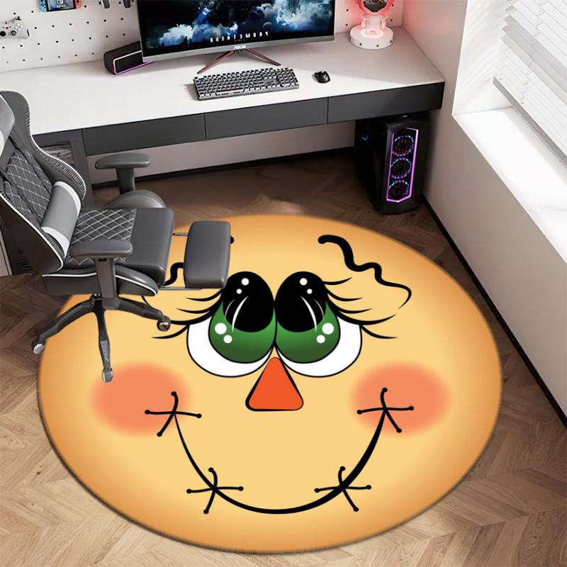 Cute cartoon gingerbread man Christmas gift rug home soft decorative anti-slip yoga table and chair mat carpet outdoor floor mat carpet Y1