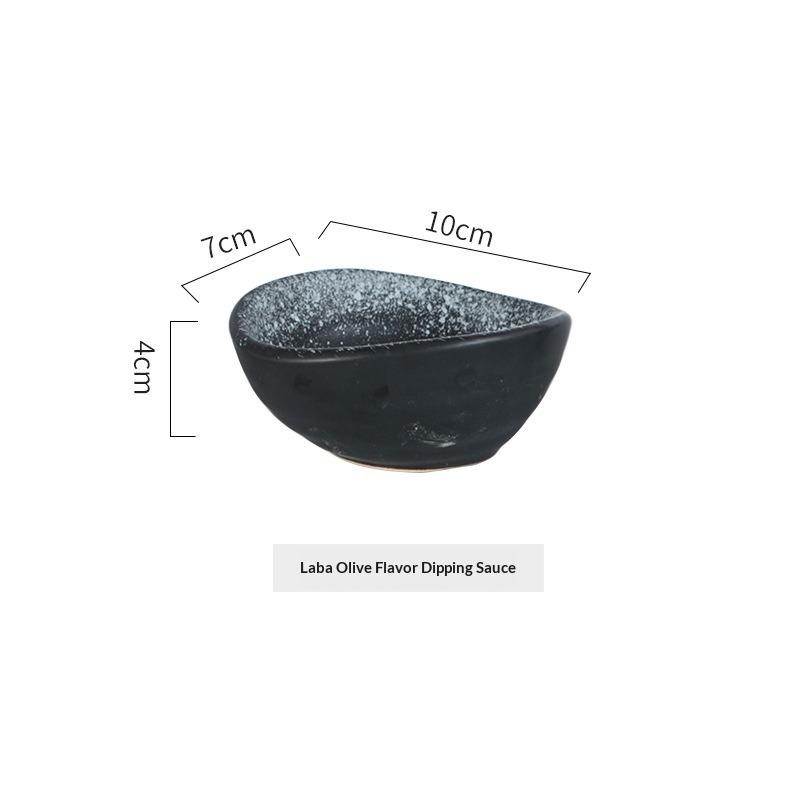 Flavoring Dishes Household Ceramic Dishes Soy Sauce Dishes Vinegar Dishes Dipping Dishes Tableware Cute Creative Dishes Special-shaped