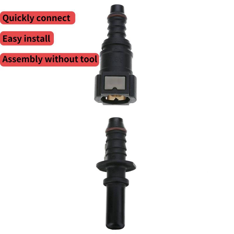 Auto drivstoffledningsslangekobling ID6 7,89 9,89 ID10 11,80 Nylon gummioljekobling Bil drivstoff hurtigkoblingsledningsslangedeler