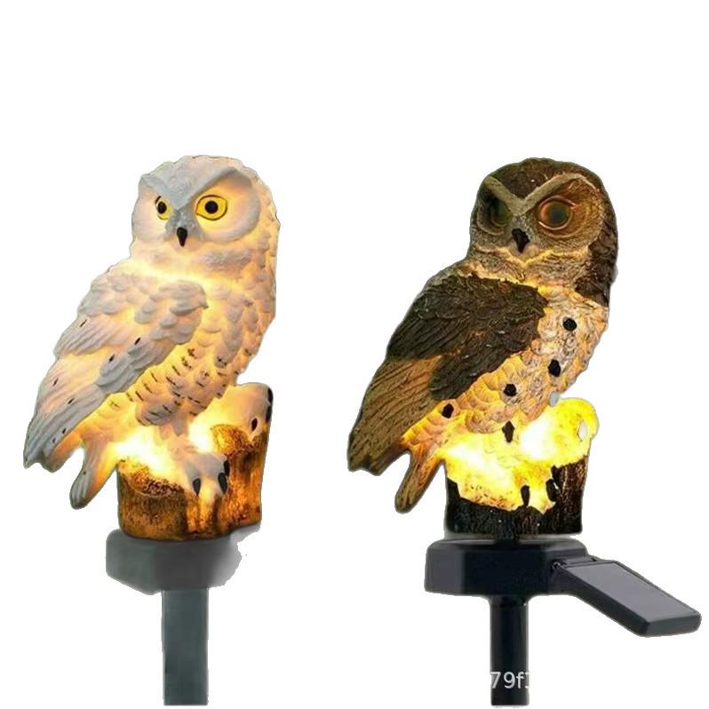 Solar Resin Owl Light - Outdoor Waterproof Landscape Garden Lamp