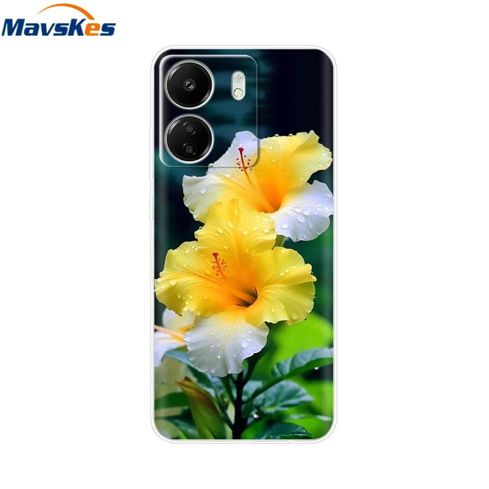 For Xiaomi Poco C65 Cases For Xiaomi Poco C65 Fashion Clear Soft Silicone Phone Cases TPU Fundas for PocoC65 c 65 Coque Bumper