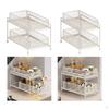 2 Tier Cabinet Organizer with Sliding Feature for Kitchen