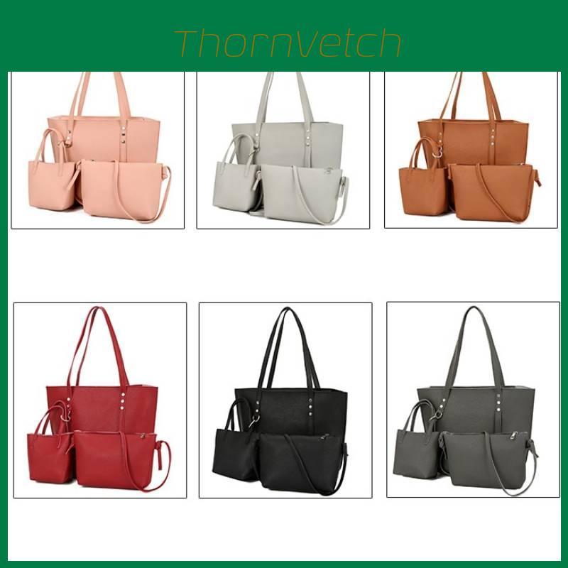 Womens Fashion Tote With Sewed Accents And Internal Storage For Daily Wear