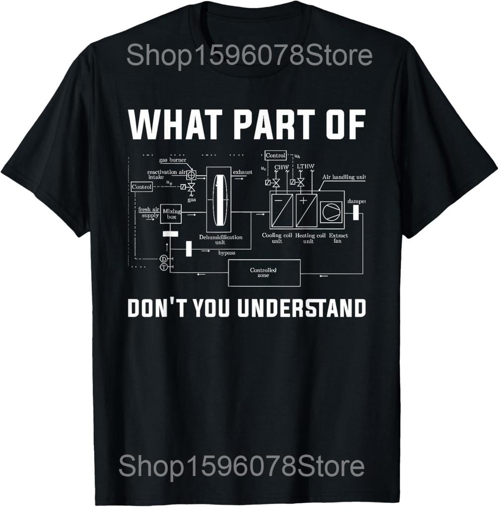 HVAC Techniker Mechaniker T-Shirts Herren Baumwolle Humor Streetwear T-Shirt Kurzarm Unisex Locker Reparatur HVAC Systeme Kleidung