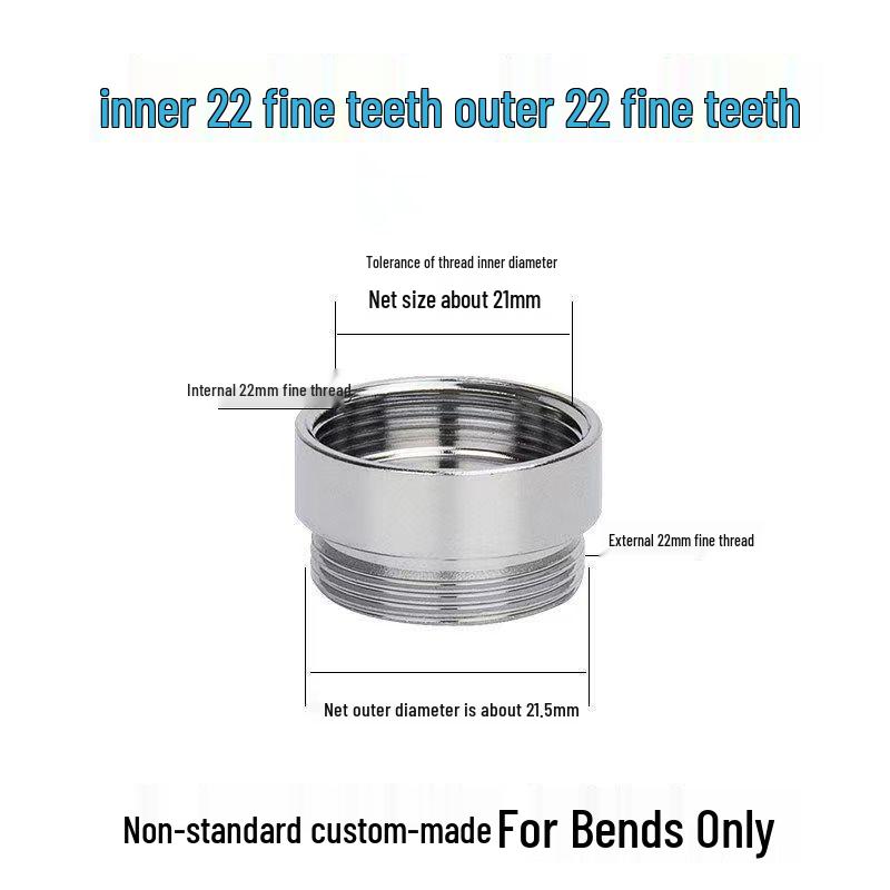 Faucet Adapter & Water Purifier Connector: M22 To 4-Point Coarse Thread Aerator