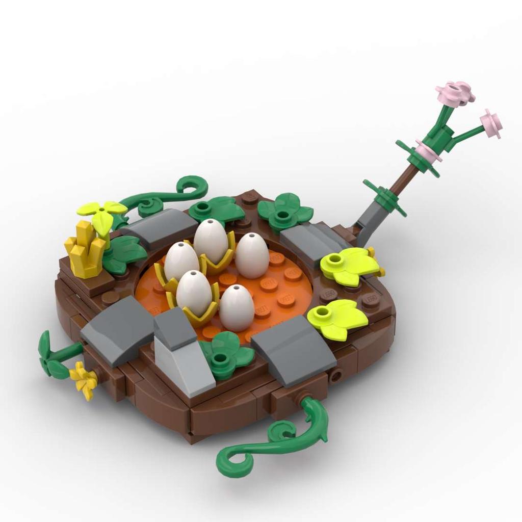 MOC Bausteine Spielzeug Modell DIY Kreative Steine Baum-Sets Bauen Garten Pflanze Wald Zusammenbauen Natürliche Stadt Straßenansicht Park Dschungel