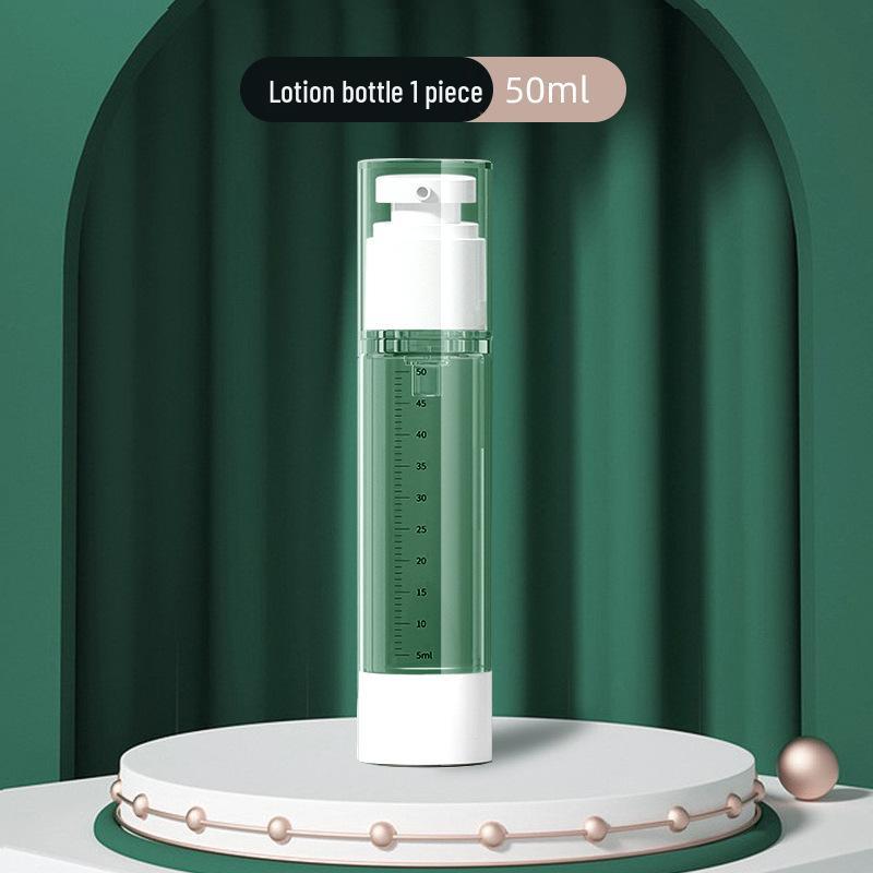 Portable Cosmetic Refill Bottles: 15ml, 30ml, 50ml Vacuum Press with Scale for Lotion and Spray