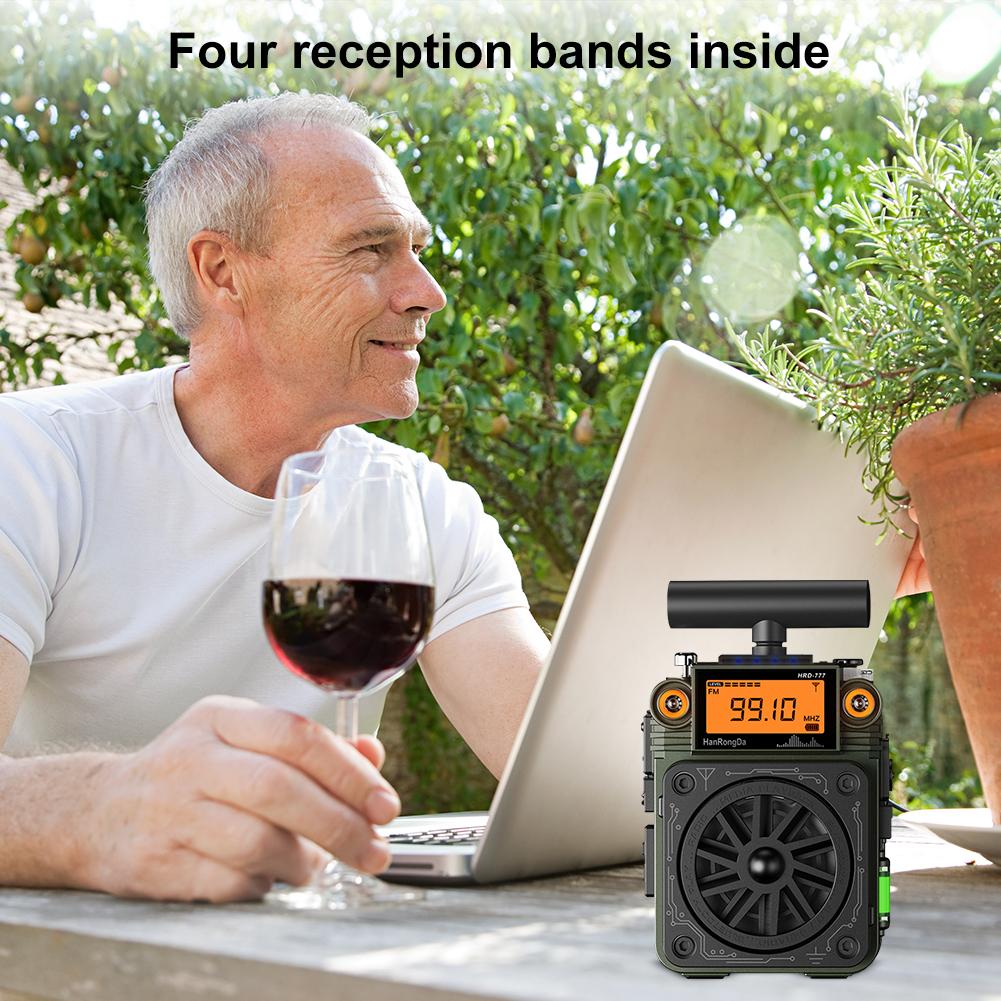 AM FM Radio BT Speaker Portable Radio Pocket Radio Suitable for Camping Emergency
