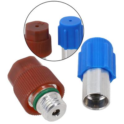 2X R134A Car Air Conditioner Quick Connector Male Conversion Interface