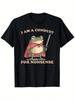 100% Cotton Unisex Funny Frog Graphic T-Shirt - "I Am a Conduit for Nonsense" D Unisex T-Shirt