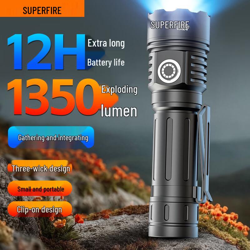 SupFire High-Power Rechargeable LED Flashlight