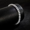 High Quality S925 Silver Platinum Plated Moissanite Bracelet Sparkling Personality Wedding Jewelry Gift Charm Bracelet for Women