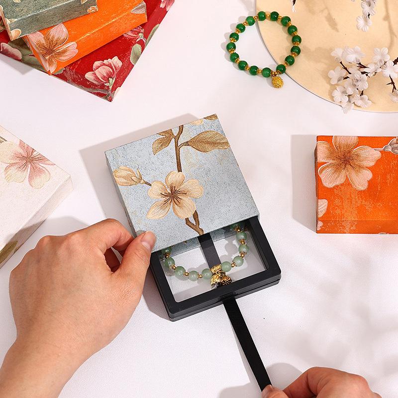 Personalized Jewelry Paper Drawer Box For Rings Earrings Bracelet Pendant Necklace Packaging Travel Gift Display Organizer