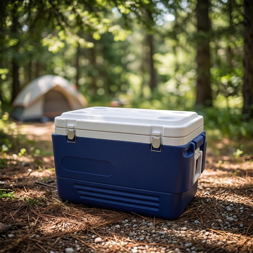 Insulated Ice Box Large Capacity Chest Heavy-Duty for Camping