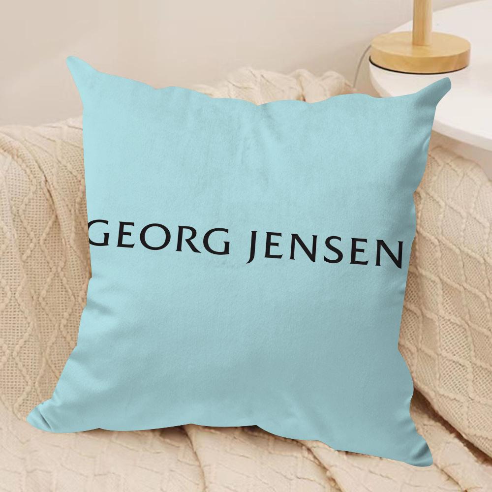 

JJewellery GGeorg JJensen Cushion Cover Short plush Doublesided Print Square Throw Pillow Covers Sofa Home Cushion Decor 30x30cm