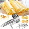 5in1 Handheld Cheese Grater Stainless Steel Rotary Cheese Grater Vegetable Shredder Carrot Cheeses Grinder for Kitchen Utensils