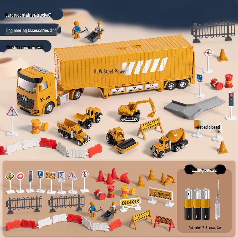 

Многофункциональный набор игрушечных грузовиков из сплава: Экскаватор, Кран и Транспортер для детей