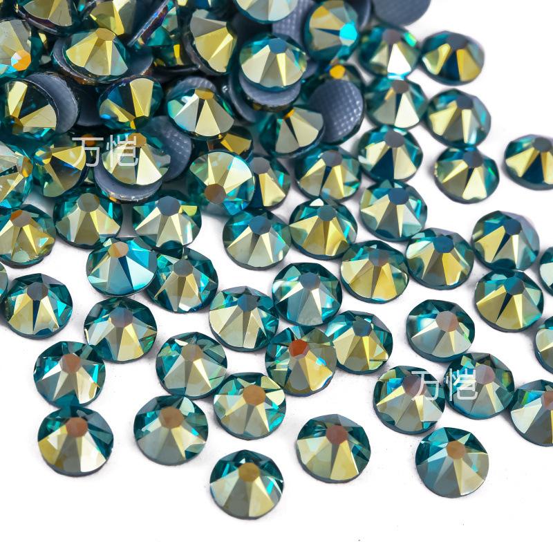 Eight Big And Eight Small Imitation Austrian Hot Diamond Ab Color, Glass Rhinestone Hot Melt Adhesive Bottom Hot Diamond Diy Clothing Accessories