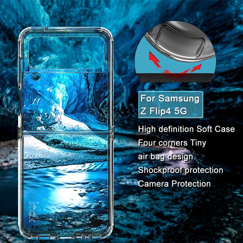 

IMAK UX-6 Series for Samsung Galaxy Z Flip4 5G Shockproof Airbags TPU Case Clear Anti-drop Phone Protective Cover A