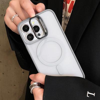 Luxus Für Magsafe Magnetischer Metall-Linsenhalter Hülle Für iPhone 17 Air 16 15 14 13 12 11 Pro Max Plus Stoßfänger Transparente Abdeckung