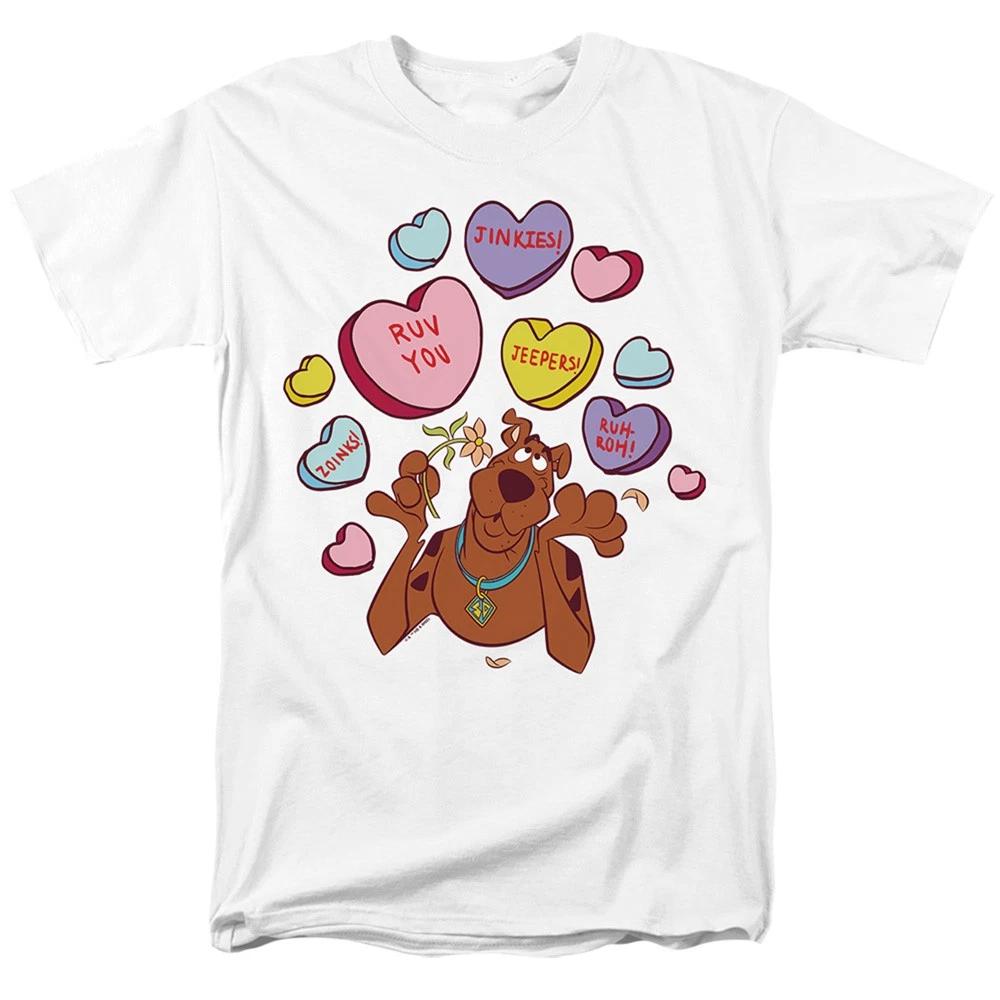 Scooby-Doo! - Valentine s Day Heart Candy - Unisex Children s T-shirt - White 130