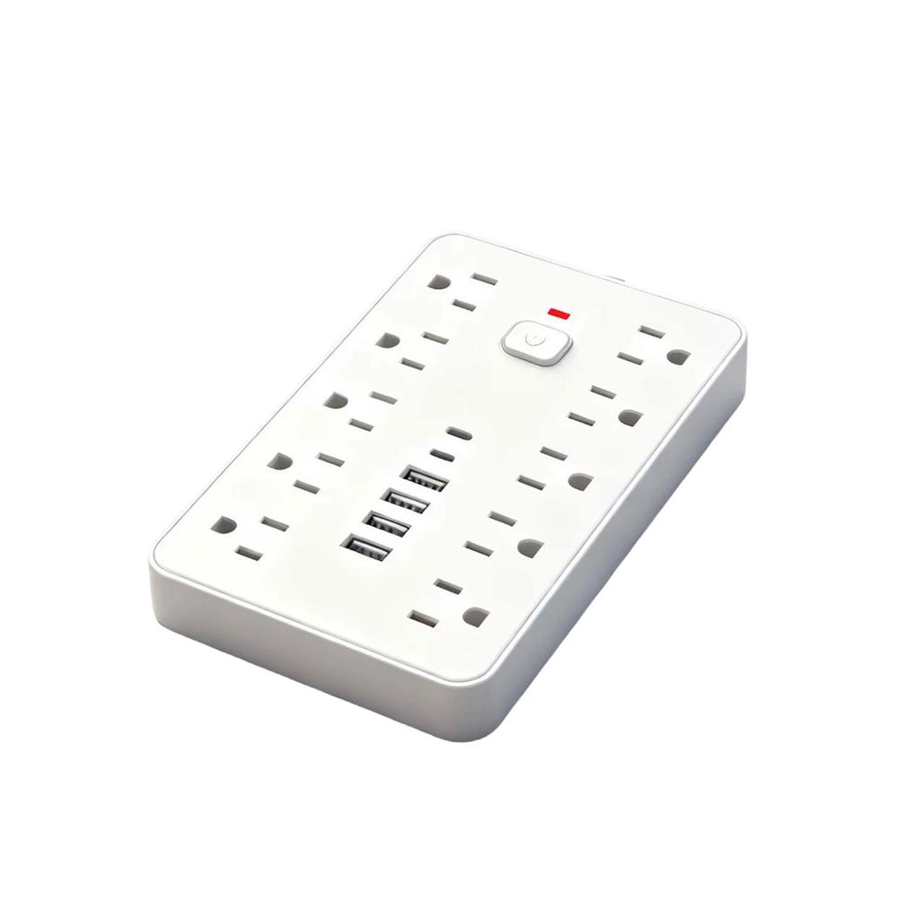 10- Strip with Extension, Multi-Function US Plug for Home Dorm