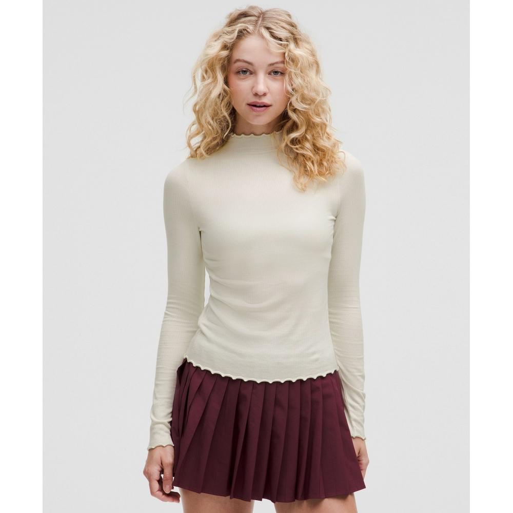 

Lululemon Hold Tight Lettuce Edge Turtleneck Bone 4