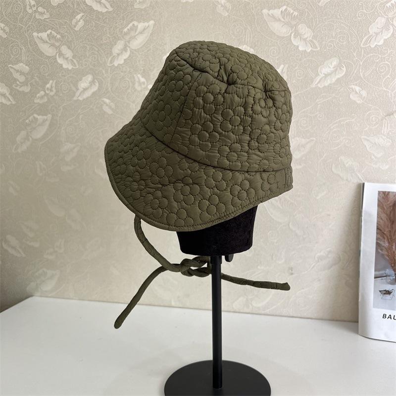 Autumn and Winter New Fashionable Washbasin Hat Front Long Rear Short Strap Versatile Warm Fisherman Hat