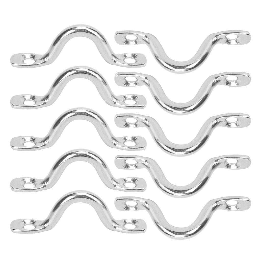 10pcs Stainless Steel Kayak Canoe Rigging Boat Pull Handle Buckles Kayak Accessories