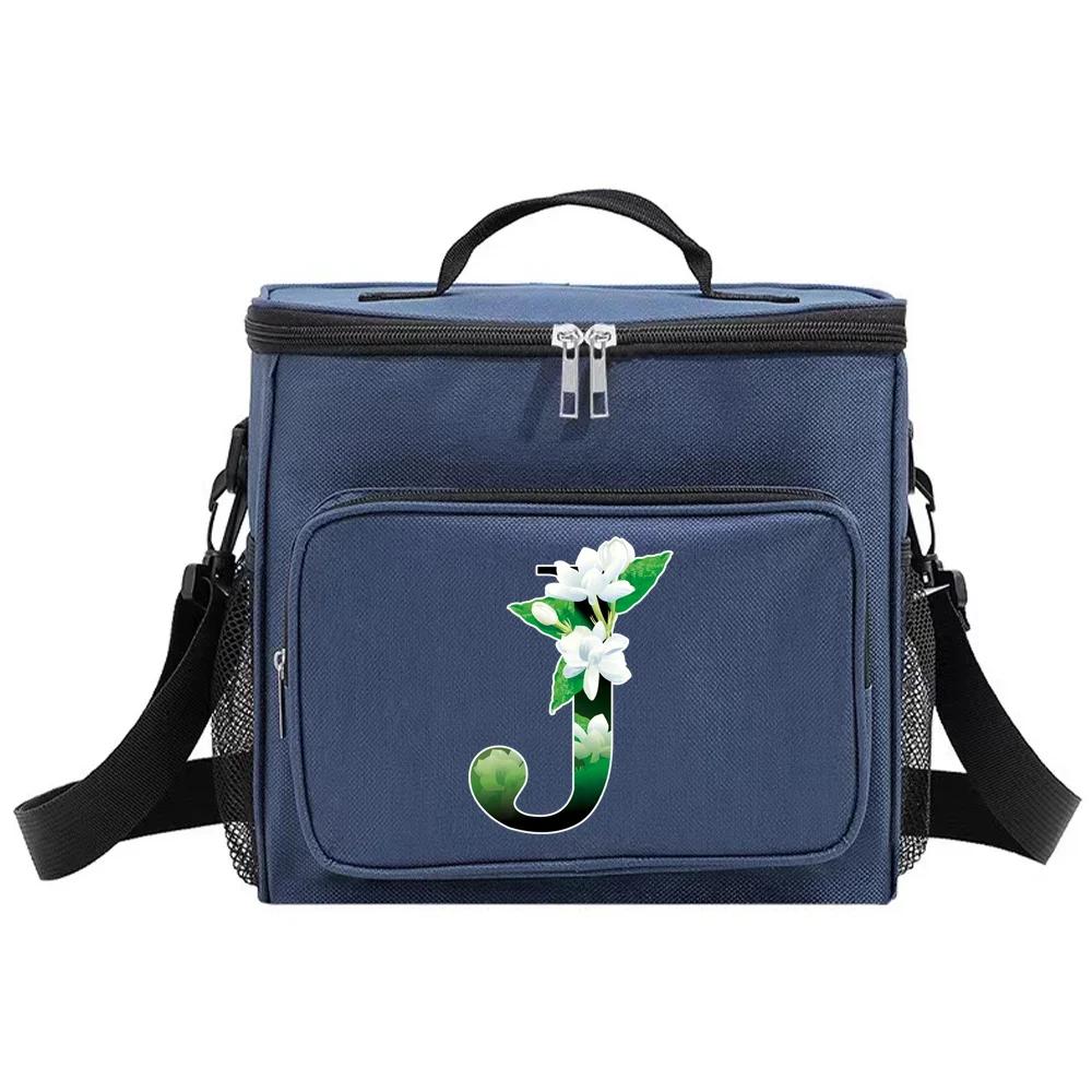 Mittagessenbox Isolierte Lunchtaschen Tragbare Handtasche Wasserdichte Organizer-Tasche Thermokühlbox Lebensmittelaufbewahrungsboxen Blumenfarbserie