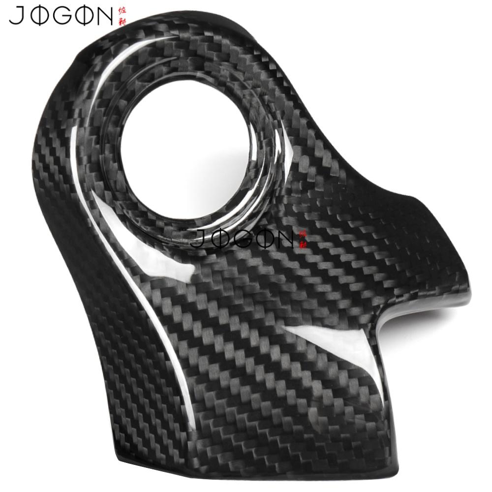 Dry Carbon Fiber Car Interior Start Stop Switch Button Frame Cover Trim Accessories For Lexus IS300 350 IS500 F Sport -2025