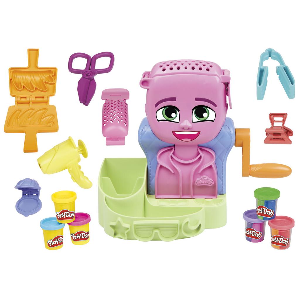 Modelliermasse Spiel Hasbro Playdoh Zubehör 6 Töpfe Haare