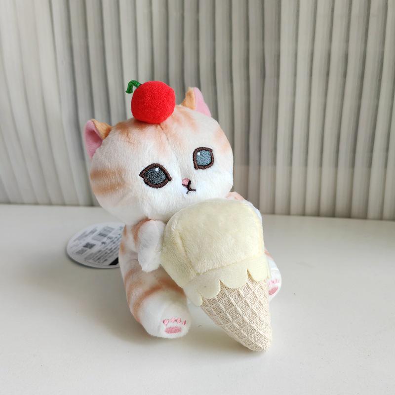 Shark Cat Fried Shrimp Plush Keychain