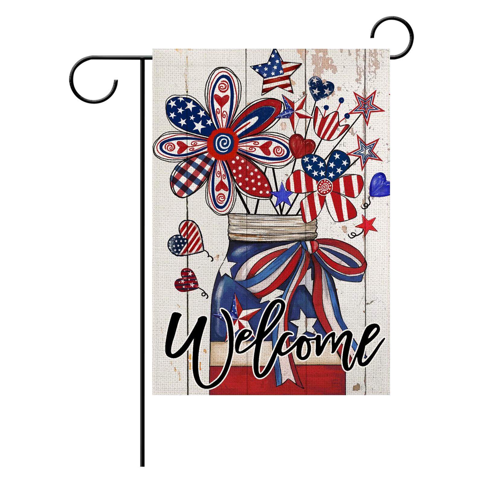 

Садовый флаг 12x18 дюймов двухсторонний для наружного оформления двора One Size