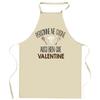 Kitchen Apron - Planetee - Personalized Gift (first Name) - Breton Impression - Resistant Cotton, Printed In France