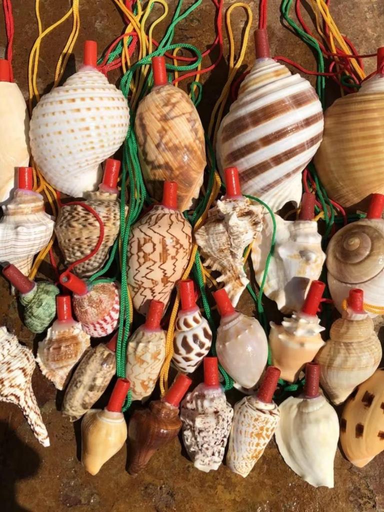 Street Stall Conch Shell Whistles & Toys: Creative Souvenirs
