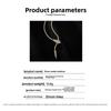Heavy industry collarbone chain, high-grade zircon pull rope snake necklace, versatile neck chain