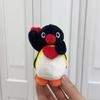 Cute Penguin Embroidered Plush Figurine With Fish Design For Kids Accessories