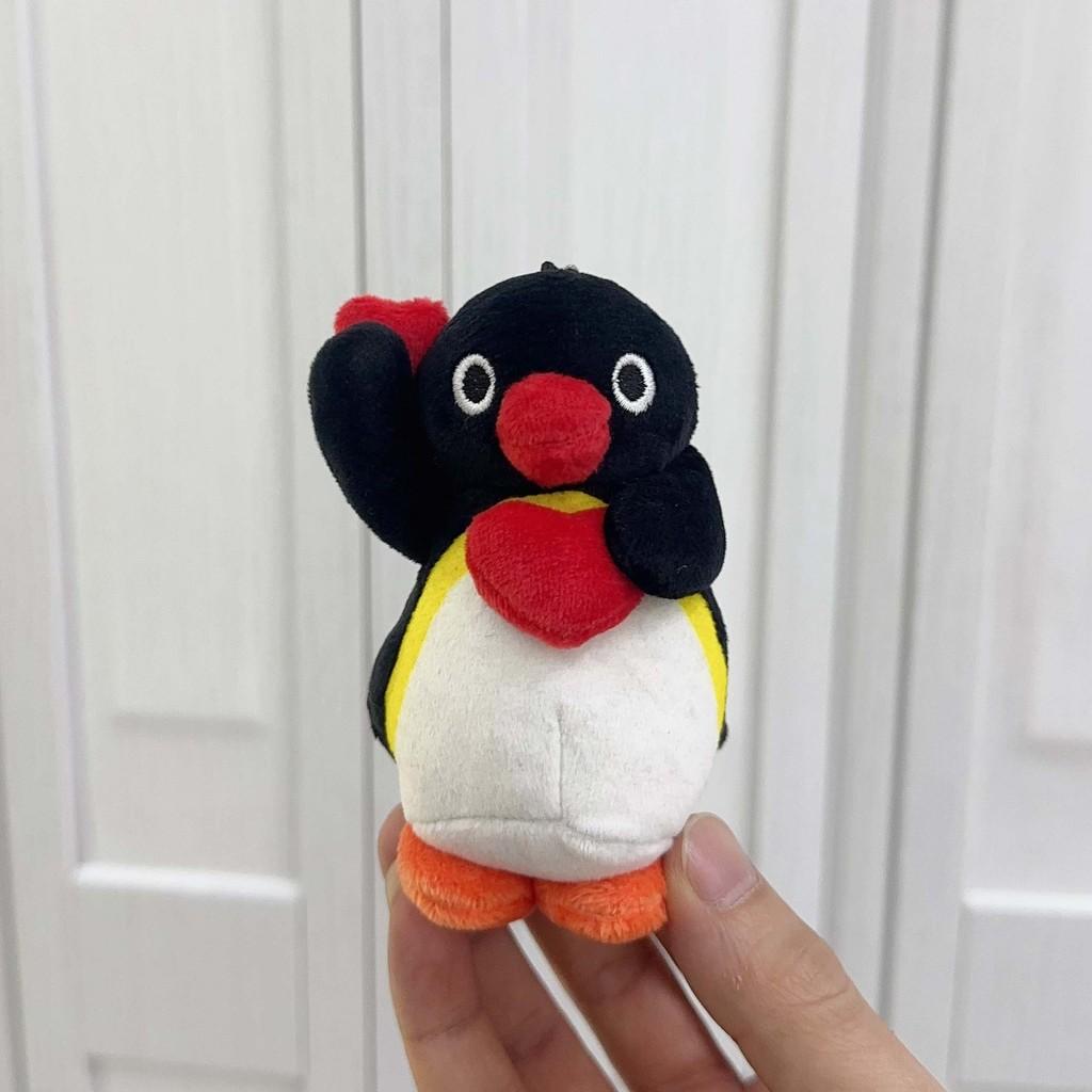 Cute Penguin Embroidered Plush Figurine With Fish Design For Kids Accessories