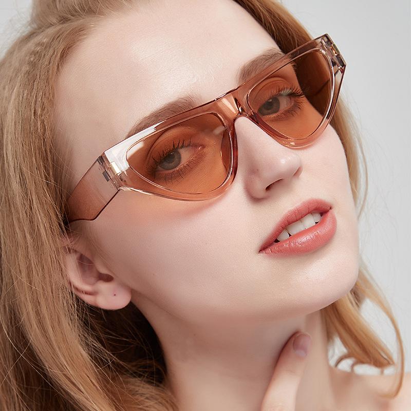 New fashion cat eye sunglasses ins Internet celebrity personality versatile rice nail glasses European and American trend sunglasses women