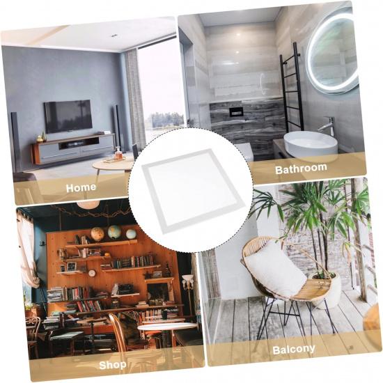 Ceiling Lampshade Recessed Light Trim White Flush Mount Ceiling Light Fluorescent Light Covers Square Recessed Light Filter Office Translucent Shell