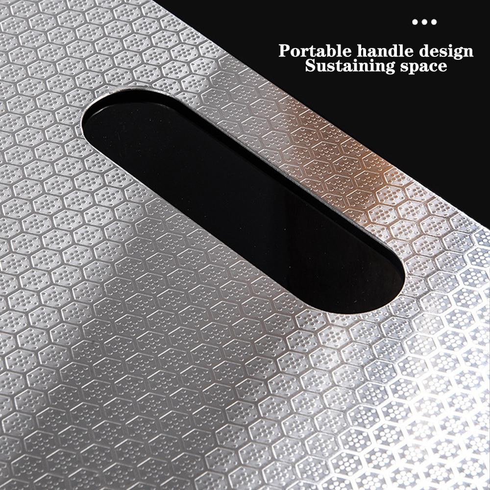 3pcs Stainless Steel Panel and Chopping Board Kitchen Household Thickened Double Sided Cutting Board Block Kneading Dough Board