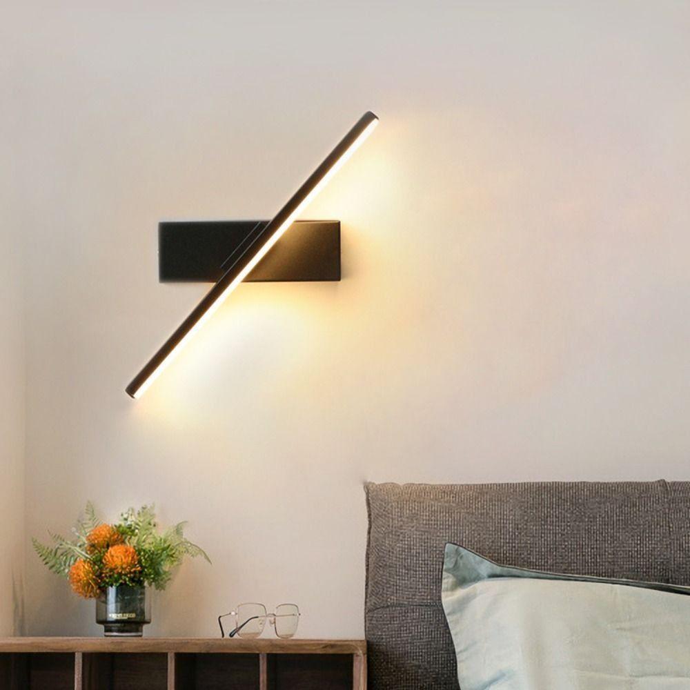 Adjustable LED Wall Light Tricolor Light Nordic Led Wall Lamp Bedroom Lighting