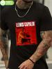 T-shirt Graphique Lewis Capaldi - Noir avec Design de Pochette d'Album Rouge